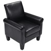 VYNXARIA Black PU Leather Accent Chair for Living Room, Bedroom & Office - 4 of 4