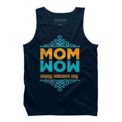 Men's Design By Humans Happy Mother's Day Mom Wow By tmsarts Tank Top