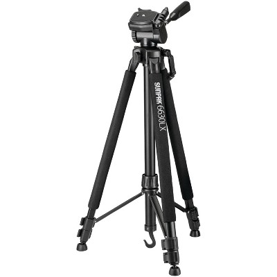 Sunpak® 6630LX 66" Photo/Video Tripod with Adapters in Black