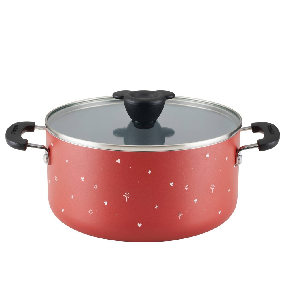 Farberware Disney Bon Voyage 5.5qt Ceramic Nonstick Stockpot with Lid Red