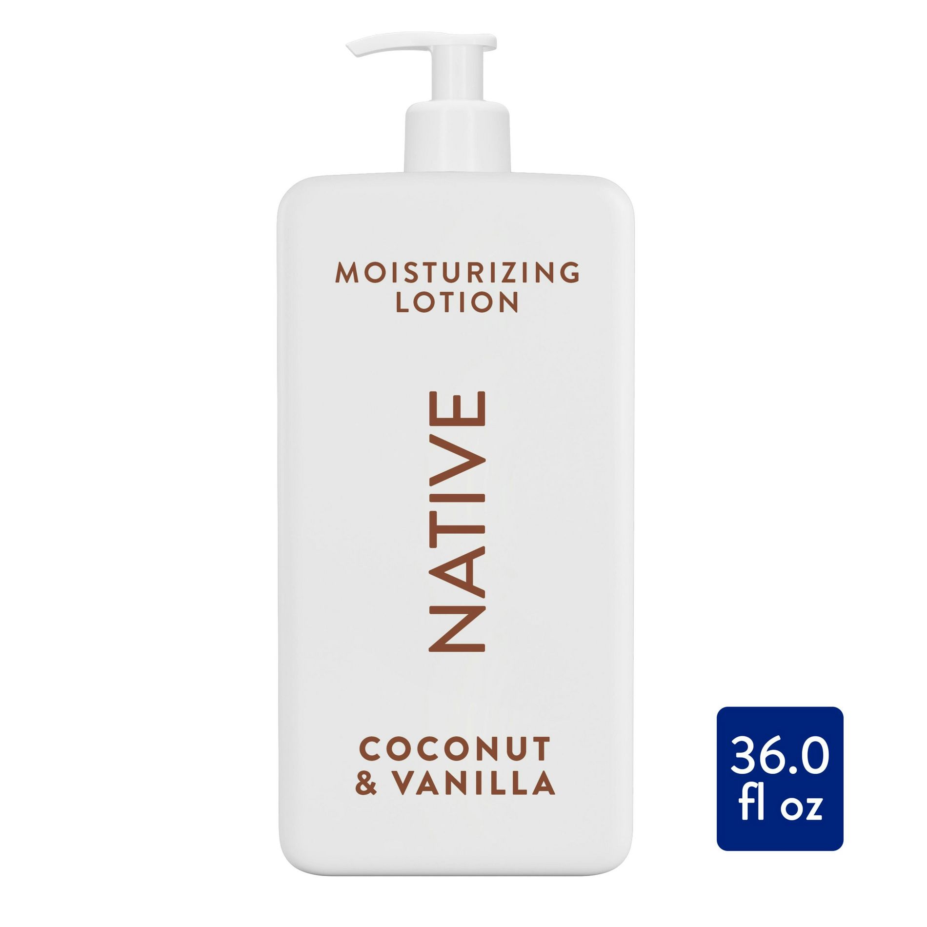 Native Body Lotion Pump - Coconut & Vanilla - 36 fl oz