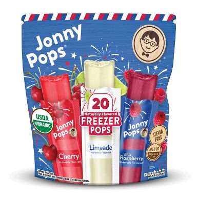 JonnyPops Red, White & Blue Freezer Pops - 27 fl oz/20ct