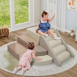 BABYYER 9-Piece Kids Climb & Crawl Soft Foam, Toddler Toys Indoor, Baby Climbing Toys - 1 of 4