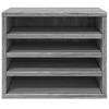 vidaXL Desk Organiser Grey Sonoma 14.2x10.2x11.6" Engineered wood - 4 of 4