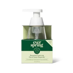 Glass Reusable Foaming Hand Soap Dispenser - 10oz - Everspring™