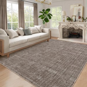 Area Rug for Living Room Machine Washable Modern Abstract Indoor Carpet Ultra Soft Non-Slip Low Pile Bedroom Accent Carpet - 1 of 4