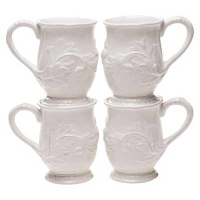 Certified International Firenze Ivory Mug Set of 4 (16 oz.)