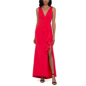 Betsy & Adam Womens Ruffle Gown Dress, Pink, 8 - 1 of 1