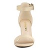 Allegra K Women's Back to College Open Toe Ankle Strap Chunky Heel Sandals - 3 of 4