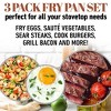 Gotham Steel Hammered 3 Pack Nonstick Fry Pan Set - 8'' 10'' and 12'' - 3 of 4