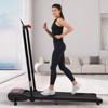 VisioGear Folding Walking Pad Under Desk Treadmill for Home Office, 300LBS Capacity Treadmill for Walking Running, Pink&Black, 45.66"*19.29"*36.61" - 2 of 4