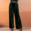 Women's Luxurious Velvet Wide-Leg Pants for Sophisticated Evenings - Cupshe - 2 of 4