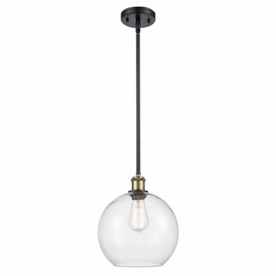 Athens - 1 Light Stem Hung Mini Pendant In Industrial Style-13 Inches Tall and 10 Inches Wide