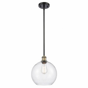 Athens - 1 Light Stem Hung Mini Pendant In Industrial Style-13 Inches Tall and 10 Inches Wide - 1 of 1