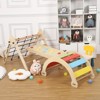 3 Piece Toddler Wooden Indoor Climbing Playset for Climbing & Sliding - 2 of 4