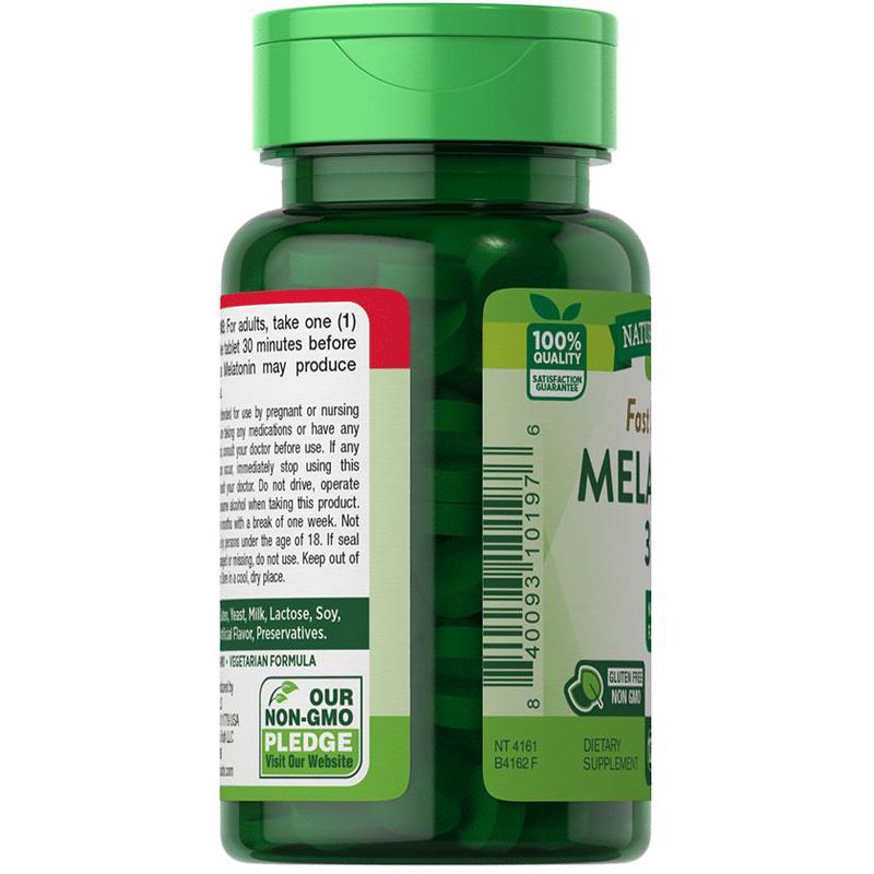 Nature's Truth Melatonin 3mg | 180 Fast Dissolve Tablets | Natural Berry Flavor, 4 of 5