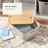 Bamboo Lid with Cutout Handles - Brightroom™: Decorative Storage Bins, Natural Brown, 14.72" x 12.52", No Assembly Required - 4 of 4