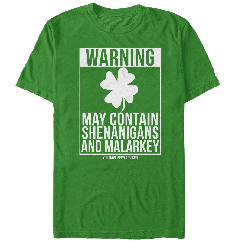 Men's Lost Gods St. Patrick's Day Contain Malarkey T-Shirt, 1 of 5