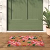 1'4"x2'4" Floral Coir Doormat Red/Pink - Room Essentials™ - 2 of 4