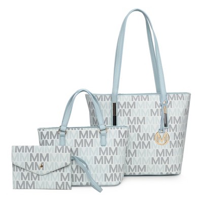 MKF Collection Aylet M Women's Vegan Leather Tote with Matching Mini Bag and Wristlet Purse by Mia K