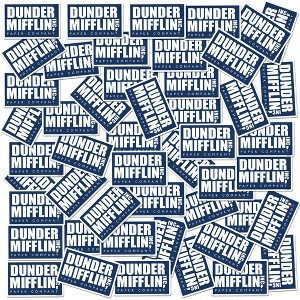 The Office Dunder Mifflin 50ct Vinyl Large Deluxe Stickers Variety Pack - 1 of 4