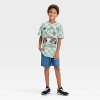 Boys' Indy 500 Checkered Short Sleeve Graphic T-Shirt - Green - 4 of 4