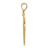 Black Bow Jewelry 14k Yellow Gold & White Rhodium Large Dragonfly Pendant - 2 of 4