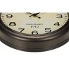 Cesicia 18" Round Wall Clock for Home Decor, Antique Brown - 3 of 4