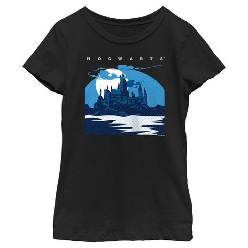 Girl's Harry Potter Hogwarts at Night T-Shirt - image 1 of 4