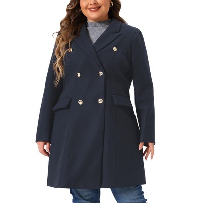 Suede Trench HaiMao Women's Plus Size Long Winter Coats Clearance