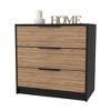 CAVINAS 3-Drawer Dresser,Modern Wide Chest of Drawers with Metal Handles,Freestanding Storage Cabinets for Living Room,Entryway - 3 of 4