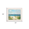 HomeRoots Coastal Feel Ocean View Watercolor White Framed Wall Art - 3 of 4