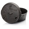 Petromax Cast Iron Dutch Oven for Cooking or Baking Outdoors Over Campfire or in the Home, Pre-Seasoned Cookware Heats Evenly, Flat Base, 7.9 Qt - 2 of 4