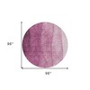 Merlot Blush And Pink Ombre Washable Indoor Outdoor Area Rug - 3 of 4