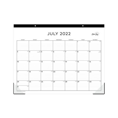 2022-23 Academic Desk Pad Calendar 22"x17" Standard - Blue Sky