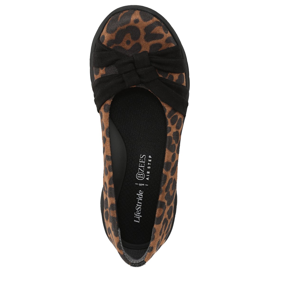 Обувь Bzees for Lifestride LifeStride Women's Glamour Ballet Flat Brown Leopard 9 M — фото 7