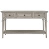 YOOCOZZ Solid Wood Easy Assembly Classic Retro Console Table with Open Style Bottom Shelf and Three Top Drawers - 2 of 4