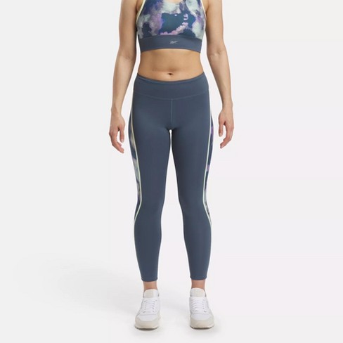 Reebok Running Allover Print Leggings Xs Hoops Blue : Target