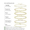 BRINJOY 6-Piece 14K Gold Plated Stackable Bracelet Set - Waterproof Thin Cuban Paperclip Chain Jewelry for Women, Elegant Gift Set - 4 of 4