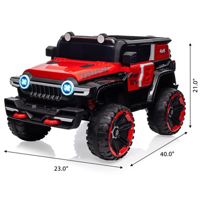 Red 12V Electric Quad Ride-On Truck with Remote Control