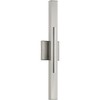 Progress Lighting Planck 2-Light LED Wall Sconce, Brushed Nickel, White Shade - 2 of 4
