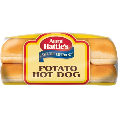 Aunt Hattie's Potato Hot Dog Buns - 15oz/8ct