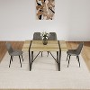 NicBex Modern 5-Piece Dining Table Set with 4 Dining Chairs,Large Kitchen Table Set with Metal Legs for 4,Perfect for Kitchen,Dining Room - 4 of 4