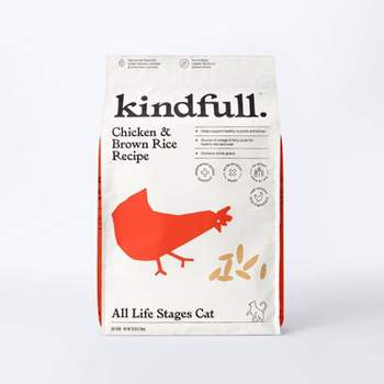Chicken & Brown Rice Recipe Dry Cat Food - 16lbs - Kindfull™