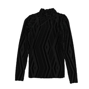 bar III Womens Burnout Knit Blouse - 1 of 2
