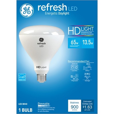 Ge 65w Refresh Br40 Led Indoor Floodlight Bulb Daylight: Dimmable ...