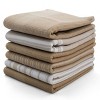 Lux Decor 6-Pack Kitchen Towels 100% Cotton Ultra Absorbent 16x26-Inch Rectangular Towel Set with Solid & Assorted Designs for Home Kitchen - 2 of 4
