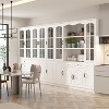 Famapy White Elegant Pantry Multifunctional Glass Display Kitchen and Dining Cabinets - 4 of 4
