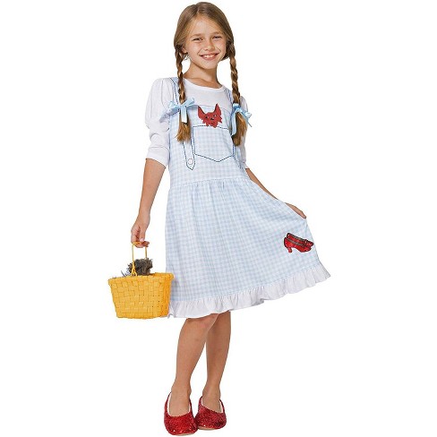 Intimo Girls Wizard Of Oz Dorothy Costume Fantasy Nightgown With Ruby ...