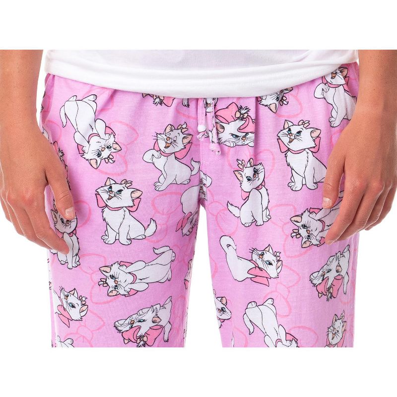 Disney Adult Aristocats Marie Expressions and Bows Pajama Sleep Lounge Pants, 4 of 7